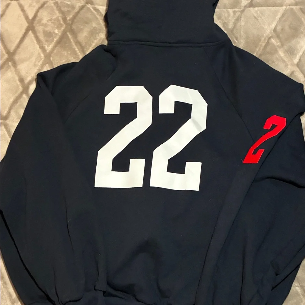 Balenciaga Navy Unisex AW22 Polo Hooded Sweatshirt size M - Picture 9 of 11